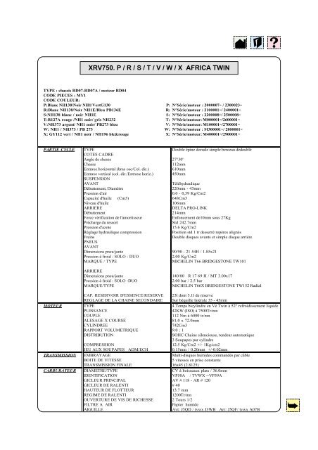 XRV750P-X - Bike-parts