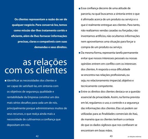 As relações externas - Relações com Investidores