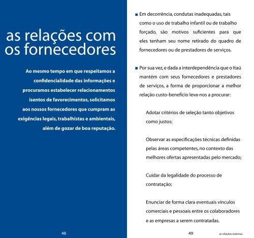 As relações externas - Relações com Investidores