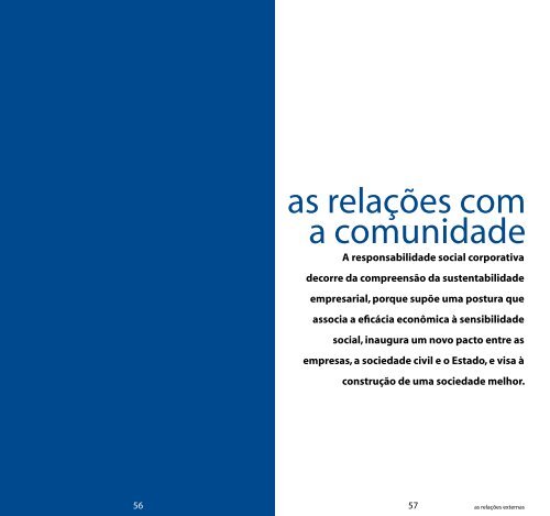 As relações externas - Relações com Investidores