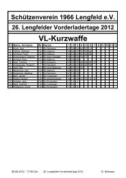 Schützenverein 1966 Lengfeld eV 26. Lengfelder ... - SV Lengfeld