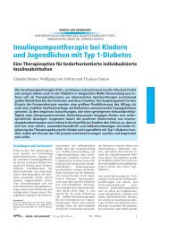 Insulinpumpentherapie bei Kindern und Jugendlichen ... - Auf der Bult