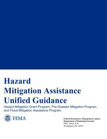 Hazard Mitigation Assistance Unified Guidance - California ...