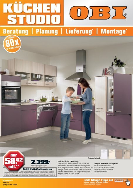 Beratung | Planung | Lieferung* | Montage - Obi