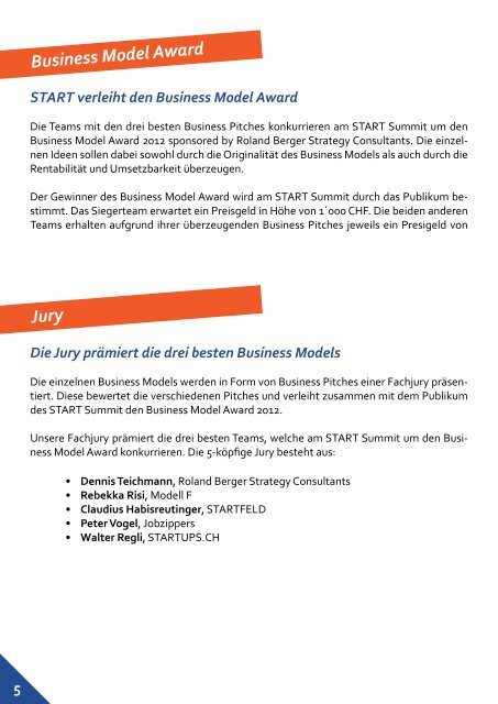 12.00 Business Model  Introduction â€“ Patrick StÃ¤hler ... - ETH - OBIS