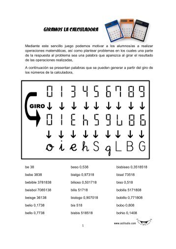 GIRAMOS LA CALCULADORA - Actiludis