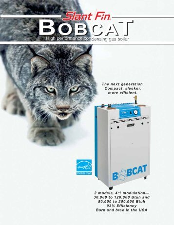 Bobcat High Performance Condensing Gas Boiler Boucher - API of NH