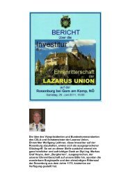 Investitur Rosenburg - Lazarus Union
