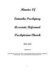 2011-2012 Vol. 3 - Associate Reformed Presbyterian Church