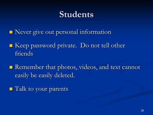 Cyber Bullying Presentation