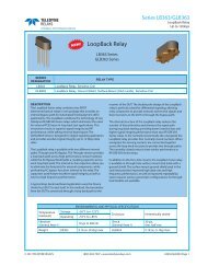 LoopBack Relay Datasheet.indd - Teledyne Relays