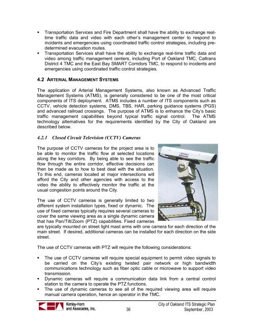 Intelligent Transportation Systems - City of Oakland