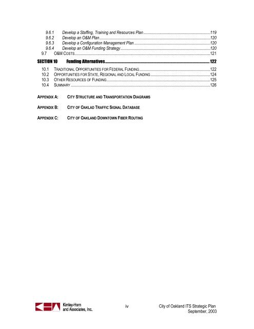 Intelligent Transportation Systems - City of Oakland