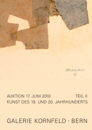 Unsere Tätigkeitsgebiete Auktionen - Galerie Kornfeld