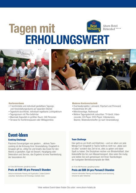 Tagen mit ERHOLUNGSWERT