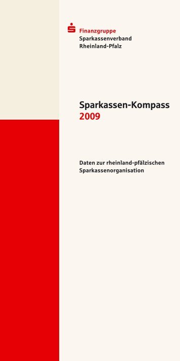 Sparkassen-Kompass 2009 - Sparkassenverband Rheinland-Pfalz
