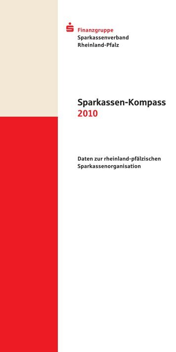 Sparkassen-Kompass 2010 - Sparkassenverband Rheinland-Pfalz