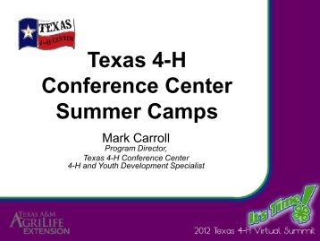 4-H Summer Camp - Texas 4-H and Youth Development