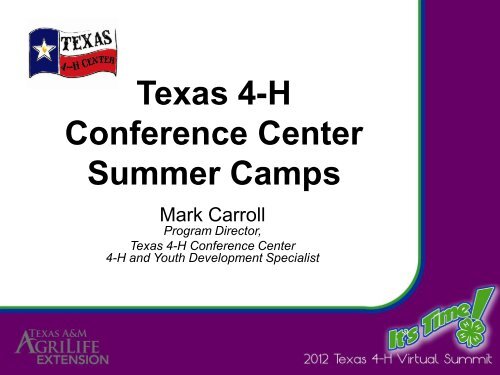 4 H Summer Camp Texas 4 H And Youth Development