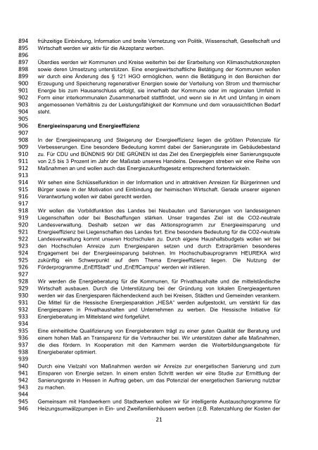 Koalitionsvertrag - BÃ¼ndnis 90/Die GrÃ¼nen Hessen