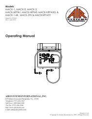 Operating Manual - Air Systems International