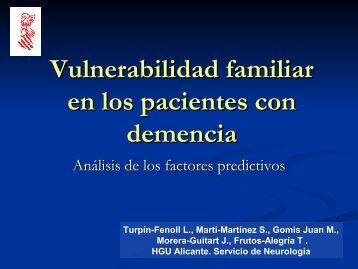 presentaciÃ³n diapositivas - Sociedad Valenciana de NeurologÃ­a