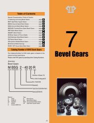 Section 7. - Bevel Gears - Quality Transmission Components