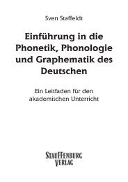 Einführung in die Phonetik, Phonologie und ... - Sven Staffeldt