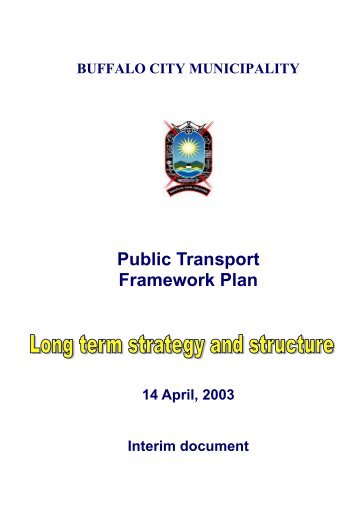 Public Transport Framework Plan - Buffalo City