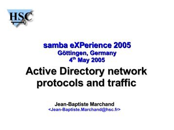 Active Directory network protocols and traffic PDF - sambaXP