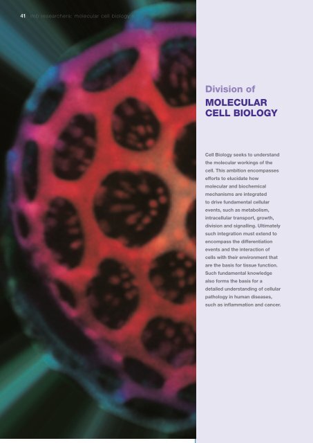 2010 Annual Report - Institute for Molecular Bioscience - University ...