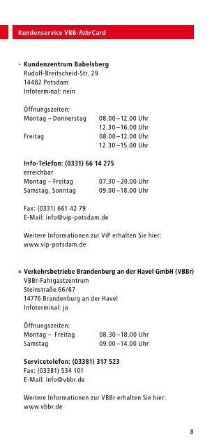 Kundenservice VBB-fahrCard - bei der Stadtverkehrsgesellschaft ...