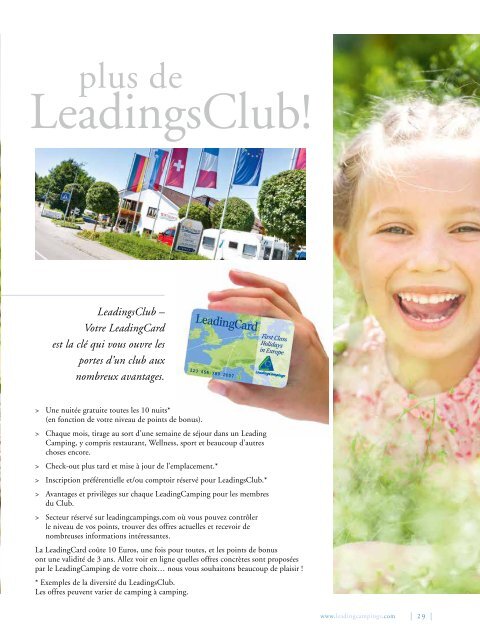 LEADING CAMPINGS EUROPE FRENCH