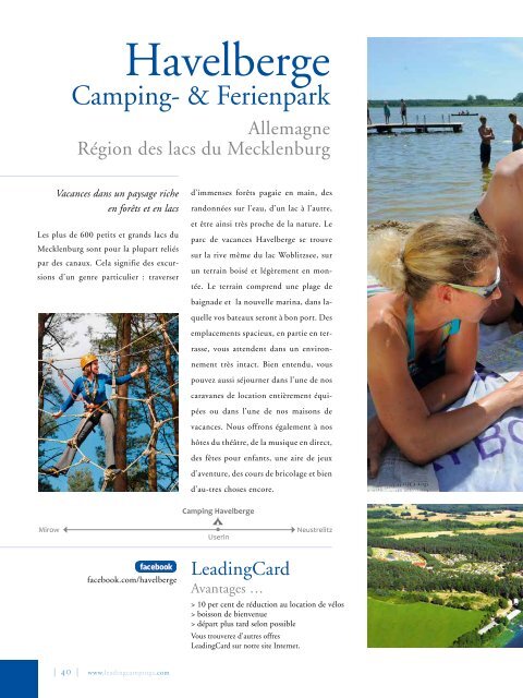 LEADING CAMPINGS EUROPE FRENCH