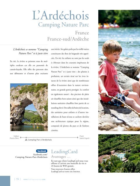 LEADING CAMPINGS EUROPE FRENCH