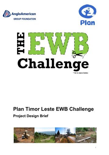 Plan Timor Leste EWB Challenge - Engineers Without Borders UK