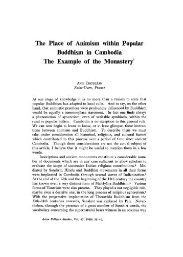 The Place of Animism within Popular Buddhism in Cambodia - AEFEK