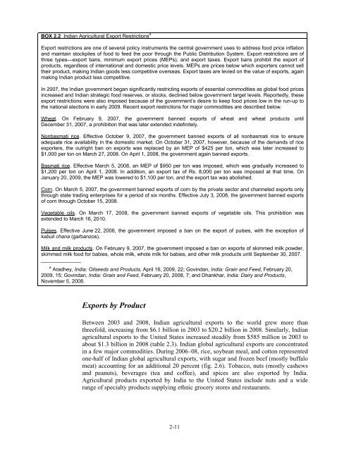 India: Effects of Tariffs and Nontariff Measures on U.S. ... - USITC