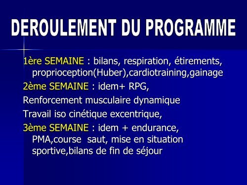 Le reconditionnement Ã  l'effort du sportif lombalgique - G. Le Blay