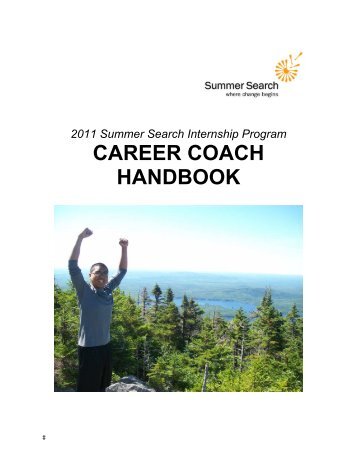 CAREER COACH HANDBOOK - Summer Search