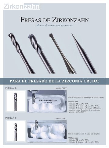 FRESAS DE ZIRKONZAHN