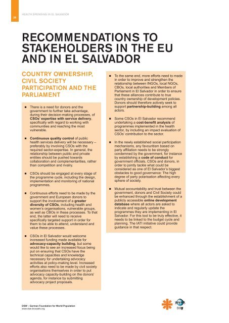 HEALTH SPENDING IN EL SALVADOR - euroresources.org