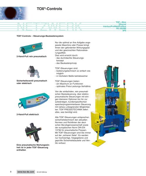 Produktprogramm - TOX® PRESSOTECHNIK