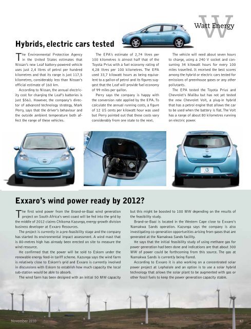 download a PDF of the full November 2010 issue - Wattnow