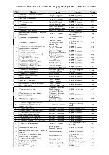 t.10.3 - pm.pdf - Факултет за пословно индустријски менаџмент