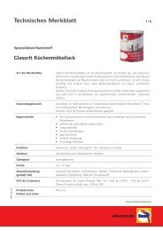 Technisches Merkblatt - Glasurit