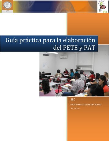 Guía práctica para la elaboración del PETE y PAT - archivos de ...