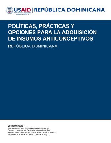 polÃ­ticas, prÃ¡cticas y opciones para la adquisiciÃ³n de insumos ...