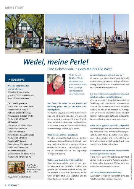 stadt Werk Fluss - Stadtwerke Wedel