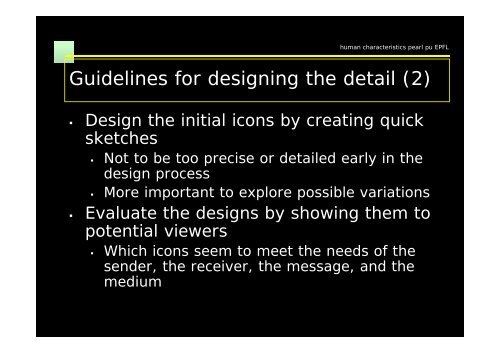 Semiotics and Icon Design - HCI - EPFL